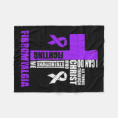 Couverture Polaire Fibromyalgie Combattre Fibro Fighter Christian Dis (Devant (Horizontal))