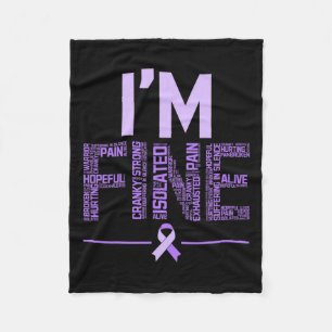 Couverture Polaire Fibromyalgie fine guerrier Fibro Sensibilisation V