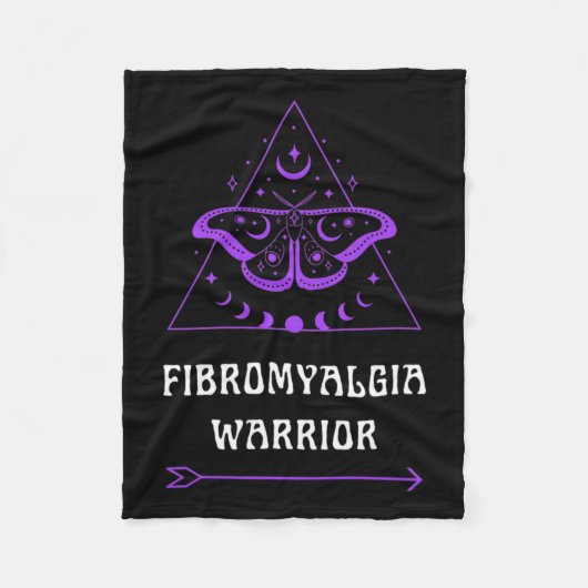 Couverture Polaire Fibromyalgie Guerrier Maladie chronique Pur de sen (Devant)