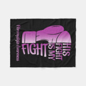 Couverture Polaire Fibromyalgie Sensibilisation Ribbon Gants en boîte (Devant (Horizontal))