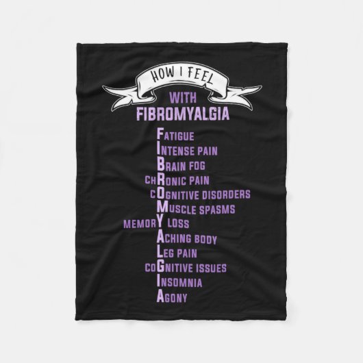 Couverture Polaire Fibromyalgie Spoonie Et Fibro Sensibilisation C'Es (Devant)