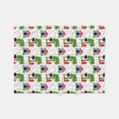 Couverture Polaire Fido Dog House Coeurs Bones (Devant (Horizontal))