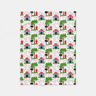 Couverture Polaire Fido Dog House Coeurs Bones