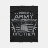 Couverture Polaire Fier Armée Garde Nationale Frère Drapeau Militar U (Devant)
