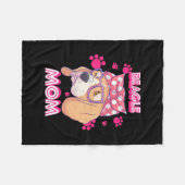 Couverture Polaire Fier Beagle maman chien (Devant (Horizontal))