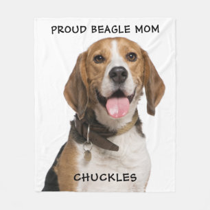 Couverture Polaire Fier Beagle Maman Personnalisé Animaux de compagni