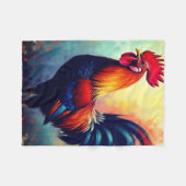 Couverture Polaire Fier Coq Coloré (Devant (Horizontal))