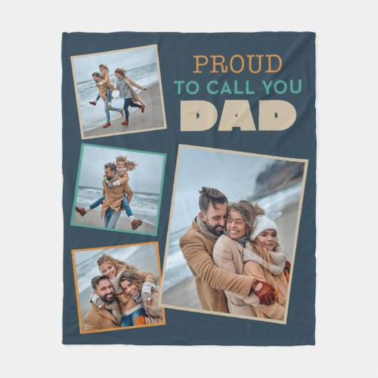 Couverture Polaire Fier d'appeler papa (Devant)