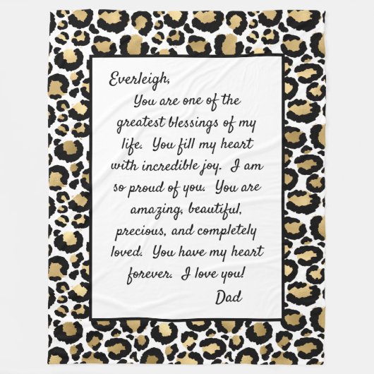 Couverture Polaire Fier de toi (Devant)