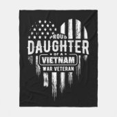 Couverture Polaire Fier fille Vietnam Vet Papa (Devant)