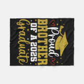 Couverture Polaire Fier Frère D'Un Cl De 2025 Diplômé Diplômé Supérie (Devant (Horizontal))