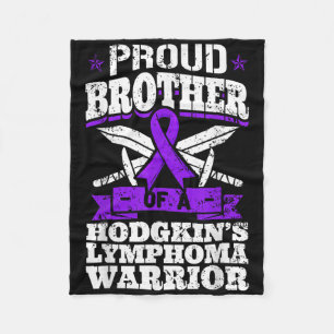 Couverture Polaire Fier Frère D'Un Guerrier Du Lymphome De Hodgkins H
