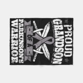 Couverture Polaire Fier Grand-Fils D'Un Parkinsons Guerrier Décerceur (Devant (Horizontal))