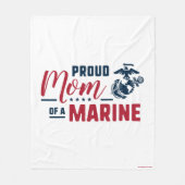 Couverture Polaire Fier maman d'un marin - Couleur (Devant)