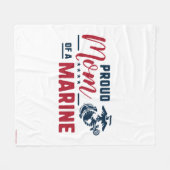 Couverture Polaire Fier maman d'un marin - Couleur (Devant (Horizontal))