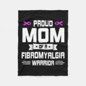 Couverture Polaire Fier Mère Guerrier D'Une Sensibilisation Fibromyal (Devant)