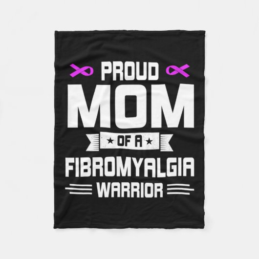 Couverture Polaire Fier Mère Guerrier D'Une Sensibilisation Fibromyal (Devant)