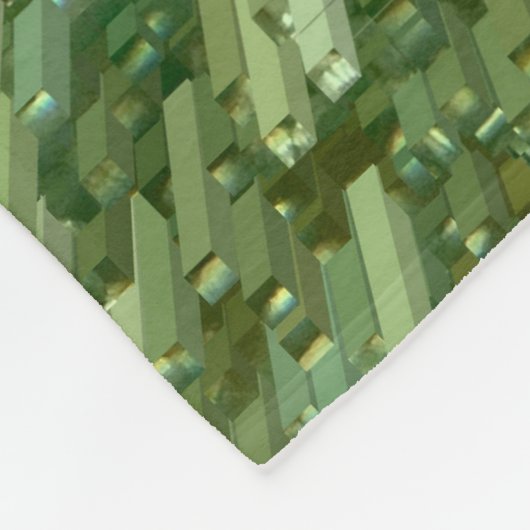 Couverture Polaire Fier Oiseau Nerd Silhouette Vert Brown Birding (Coin)