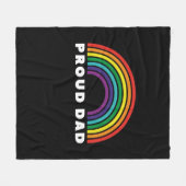 Couverture Polaire Fier père arc-en-ciel (Devant (Horizontal))