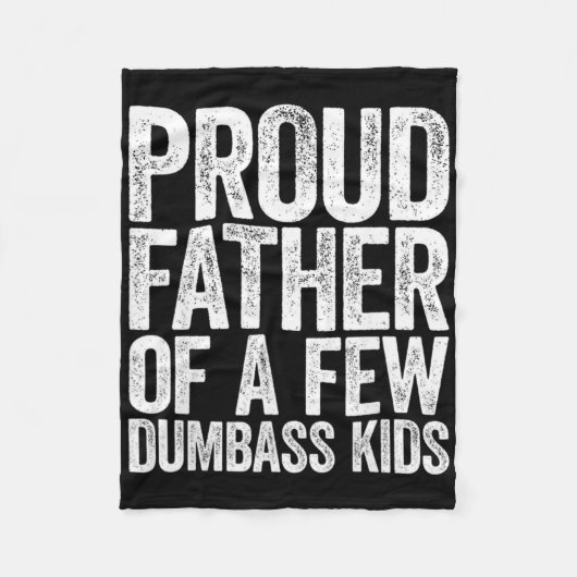 Couverture Polaire Fier Père De Quelques Fous - Enfants Drôle Père Pè (Devant)