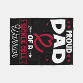 Couverture Polaire Fier Père D'Une Cellule De Faucille Guerrier Cellu (Devant (Horizontal))