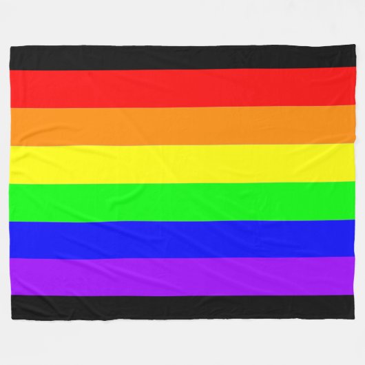 Couverture Polaire Fière Loud 2 Rainbow Fine Art (Devant (Horizontal))