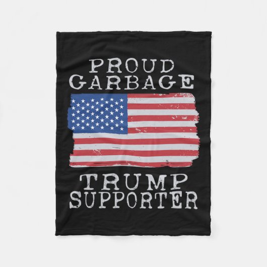 Couverture Polaire Fière ordure Trump Supporter Pro Trump Garbage Tr (Devant)