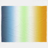 Couverture Polaire Fierté Agender AroAce à dégradé (Devant (Horizontal))