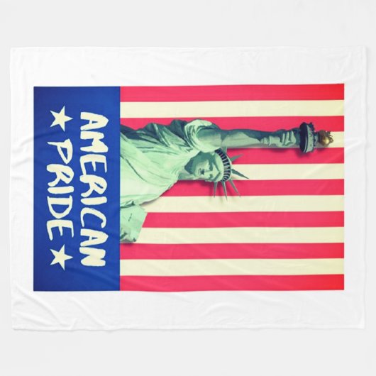 Couverture Polaire fierté américaine (Devant (Horizontal))