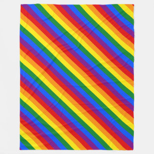 Couverture Polaire Fierté arc-en-ciel