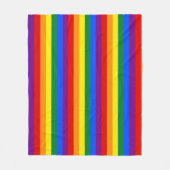 Couverture Polaire Fierté arc-en-ciel (Devant)
