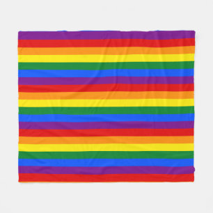 Couverture Polaire Fierté arc-en-ciel