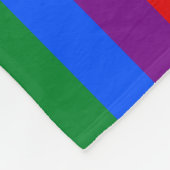 Couverture Polaire Fierté arc-en-ciel (Coin)