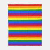Couverture Polaire Fierté arc-en-ciel (Devant)