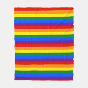 Couverture Polaire Fierté arc-en-ciel