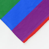 Couverture Polaire Fierté arc-en-ciel (Coin)