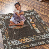 Couverture Polaire Fierté autochtone Plumes indienne Arrow tribale ré