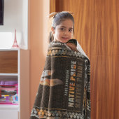 Couverture Polaire Fierté autochtone Plumes indienne Arrow tribale ré