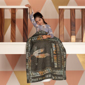 Couverture Polaire Fierté autochtone Plumes indienne Arrow tribale ré