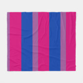 Couverture Polaire Fierté bisexuelle ! (Devant (Horizontal))
