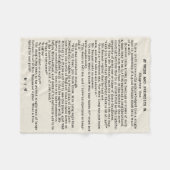 Couverture Polaire Fierté de Jane Austen et citation de littérature (Devant (Horizontal))