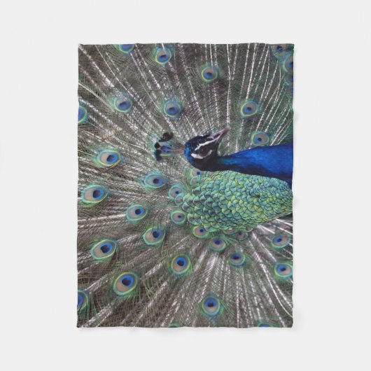 Couverture Polaire Fierté de paon (Devant)