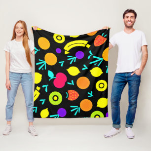 Couverture Polaire Fiesta aux fruits lumineux