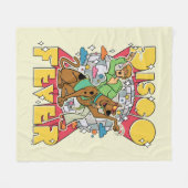 Couverture Polaire Fièvre de Disco avec Scooby et Shaggy (Devant (Horizontal))