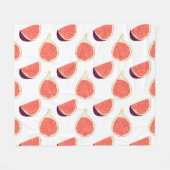 Couverture Polaire Fig mauve : motif coloré (Devant (Horizontal))