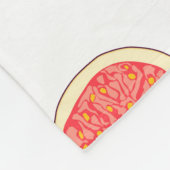Couverture Polaire Fig mauve : motif coloré (Coin)