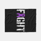 Couverture Polaire Fight Pancreatic Cancer Military Style Awareness (Devant (Horizontal))