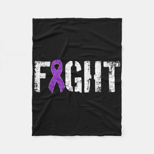 Couverture Polaire Fight Pancreatic Cancer Military Style Awareness (Devant)