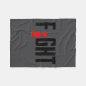 Couverture Polaire Fight Semicolon Mental Health Suprt Suicide Surviv (Devant (Horizontal))