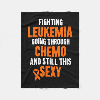 Couverture Polaire Fighting leukemia chemo and funny cancer quote